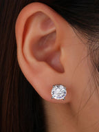 Starlet Zirconia Stud Set (5 Pairs) – 14K Gold Waterproof