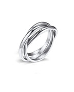 Serenity Triple Roller Ring – 18K Gold Waterproof Anxiety Ring