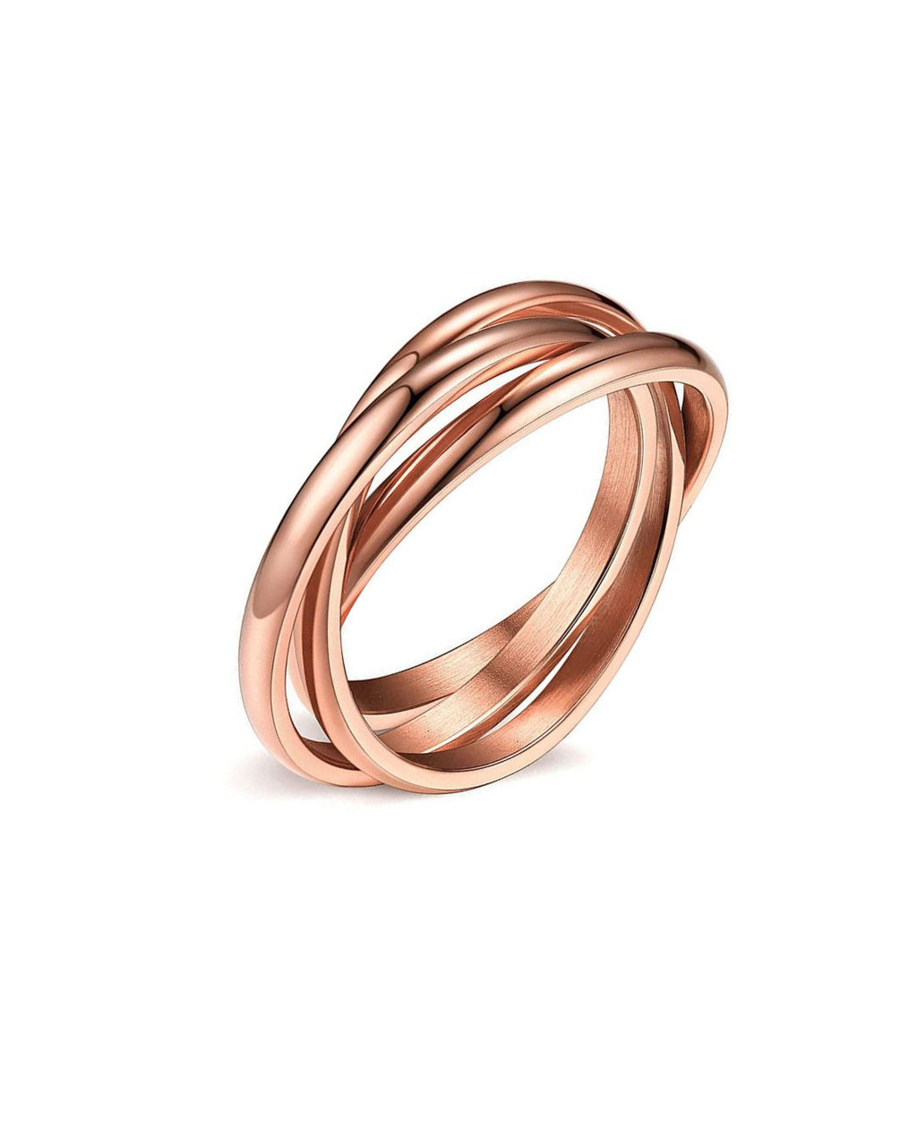 Serenity Triple Roller Ring – 18K Gold Waterproof Anxiety Ring