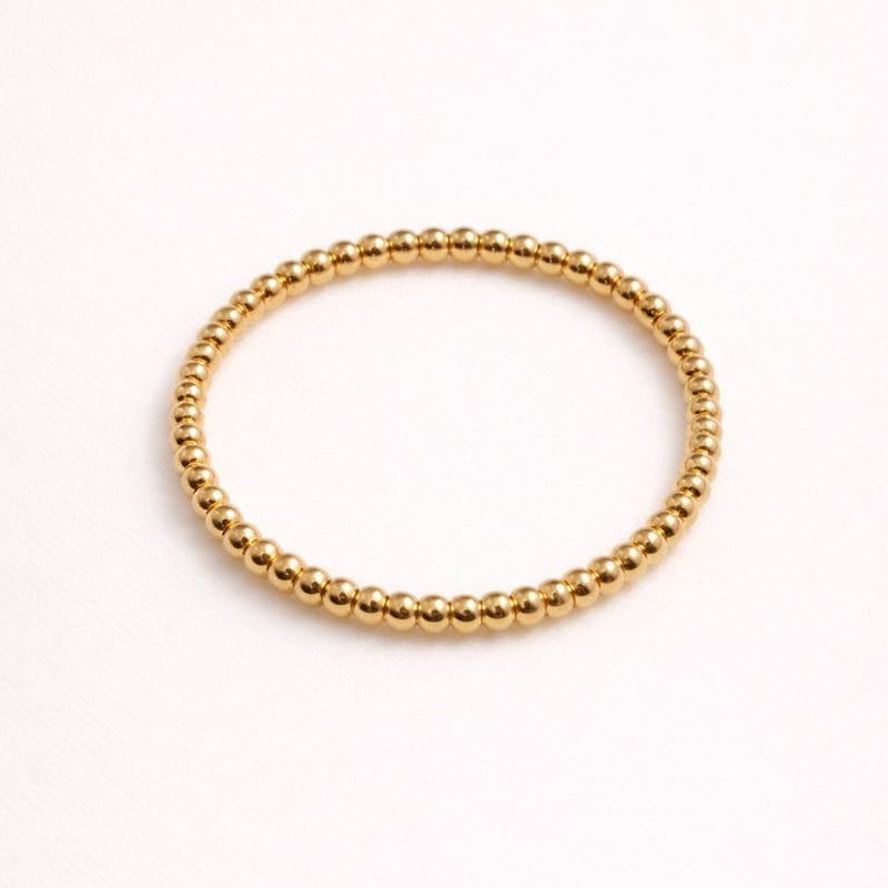 Solana Beaded Bracelet – 14K Gold Waterproof Stackable