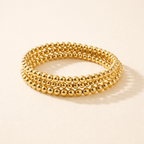 Solana Beaded Bracelet – 14K Gold Waterproof Stackable