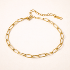 Nova Paperclip Bracelet – 18K Gold Waterproof