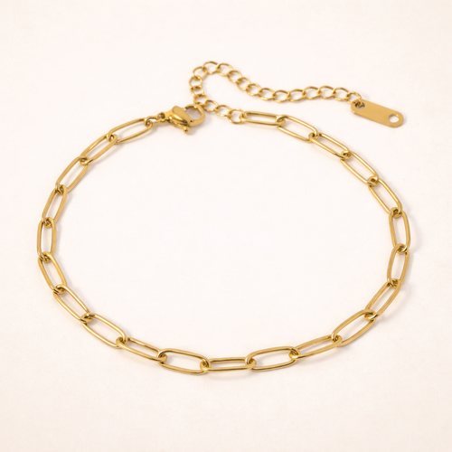 Nova Paperclip Bracelet – 18K Gold Waterproof