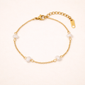 Elia Dainty Pearl Bracelet – 14K Gold Waterproof