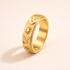 Cosmos Spinning Anxiety Ring – 14K Gold Waterproof