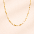 Nova Paperclip Necklace – 18K Gold Waterproof Chain