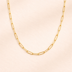 Nova Paperclip Necklace – 18K Gold Waterproof Chain