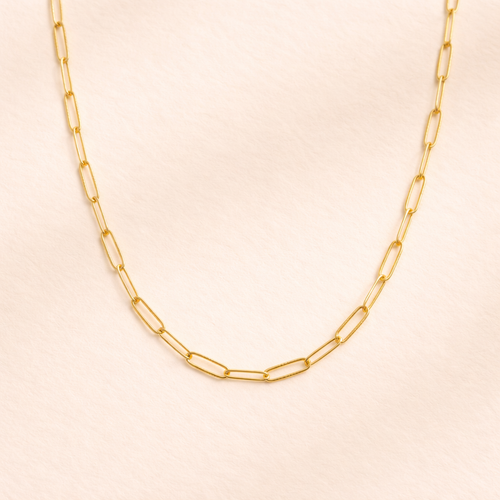 Nova Paperclip Necklace – 18K Gold Waterproof Chain
