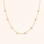 Elia Dainty Pearl Necklace – 14K Gold Waterproof