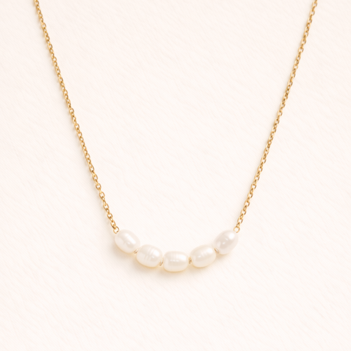Maris Pearl Necklace – 14K Gold Waterproof