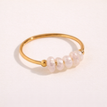 Isla Mini Pearl Ring – 14K Gold Waterproof