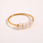 Isla Mini Pearl Ring – 14K Gold Waterproof