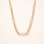 Monte Carlo Gold Chain Necklace – 18K Gold Waterproof