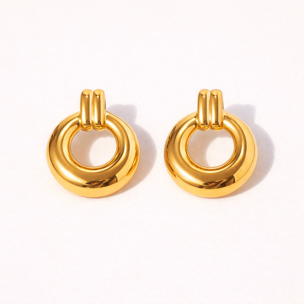 Astor Gold Hoop Earrings