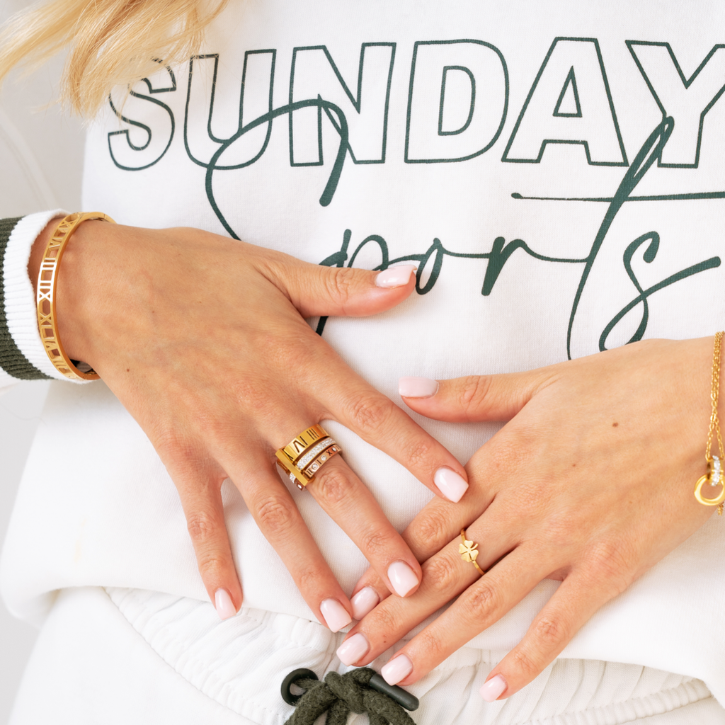 Roma Triple Band Roman Numeral Ring