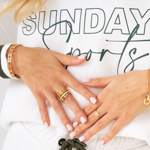 Roma Triple Band Roman Numeral Ring