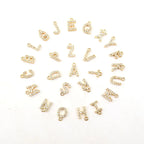 Diamond Initial Herringbone Necklace – 18K Gold Waterproof