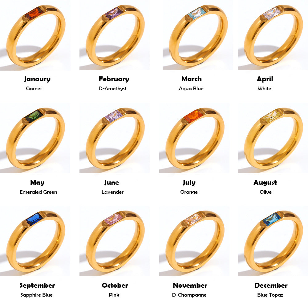 Gemma Birthstone Ring