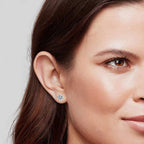 Starlet Zirconia Stud Set (5 Pairs) – 14K Gold Waterproof