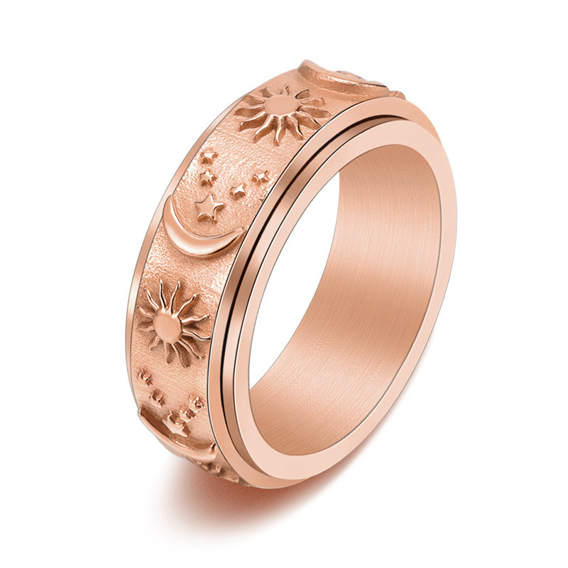 Cosmos Spinning Anxiety Ring – 14K Gold Waterproof