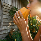 Ondina Gold Pearl Ring – 14K Gold Waterproof