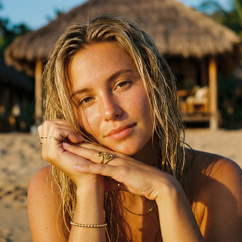 Forma Sculptural Ring – 14K Gold Waterproof