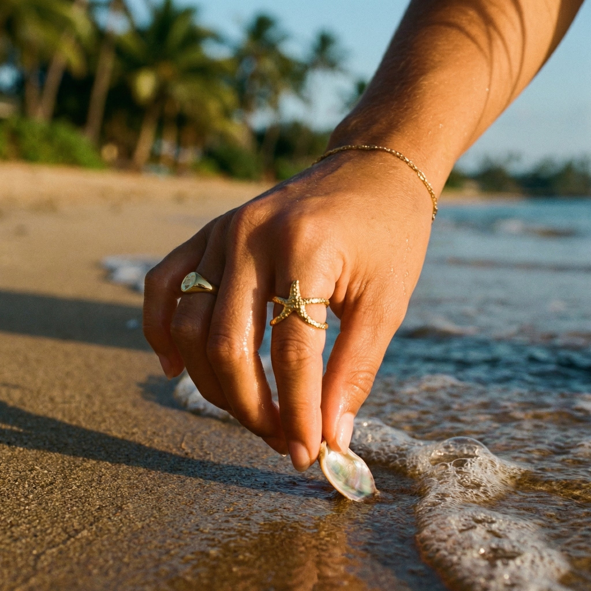 Stella Star Ring – 14K Gold Waterproof