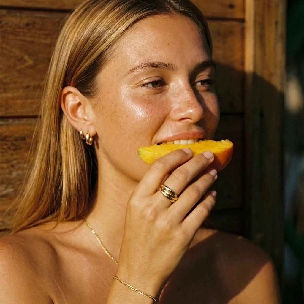 Serenity Triple Roller Ring – 18K Gold Waterproof Anxiety Ring