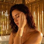 Amore Spinning Anxiety Ring – 18K Gold Zirconia Waterproof