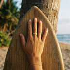 Amore Spinning Anxiety Ring – 18K Gold Zirconia Waterproof