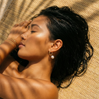 Sirena Pearl Drop Hoop Earrings – 14K Gold Waterproof