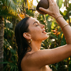 Tidal Double Hoop Earrings – 14K Gold Waterproof