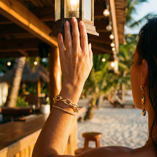 Bella Chunky Gold Bracelet – 14K Gold Waterproof