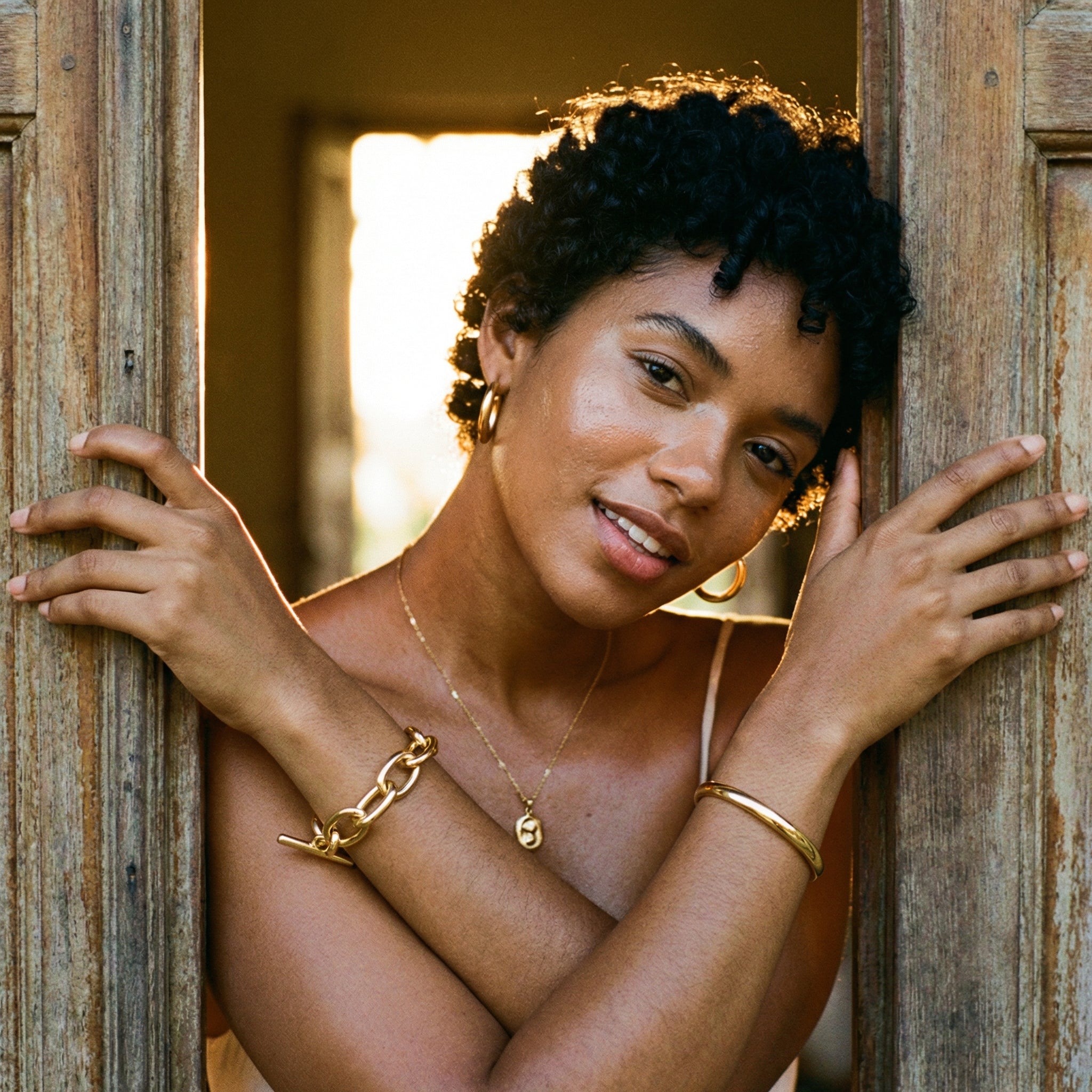 Bella Chunky Gold Bracelet – 14K Gold Waterproof