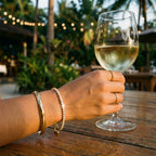 Luna Adjustable Tennis Bracelet – 14K Gold Zirconia Waterproof