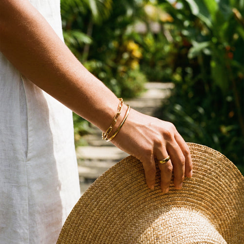 Nova Paperclip Bracelet – 18K Gold Waterproof