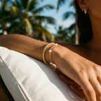 Elia Dainty Pearl Bracelet – 14K Gold Waterproof