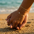 Elia Dainty Pearl Bracelet – 14K Gold Waterproof