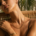 Nova Paperclip Necklace – 18K Gold Waterproof Chain