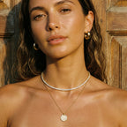 Riviera Tennis Necklace – 14K Gold Zirconia Waterproof