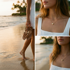 Dainty Heart Pendant Necklace – 14K Gold Waterproof