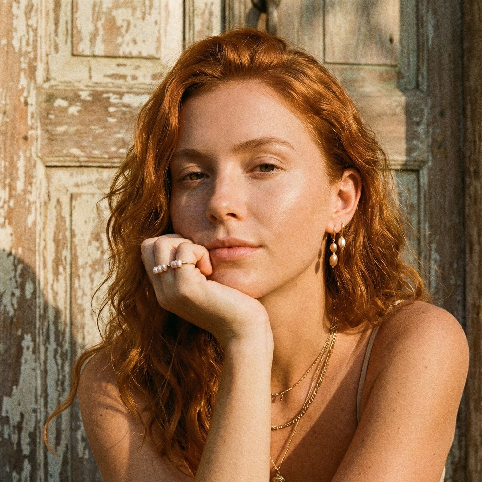 Isla Mini Pearl Ring – 14K Gold Waterproof