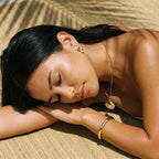 Oceana Shell Pearl Pendant Necklace – 14K Gold Waterproof