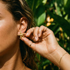 Starfish Stud Earrings – 14K Gold & Silver Waterproof