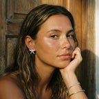 Starfish Stud Earrings – 14K Gold & Silver Waterproof