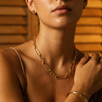 Monte Carlo Gold Chain Necklace – 18K Gold Waterproof