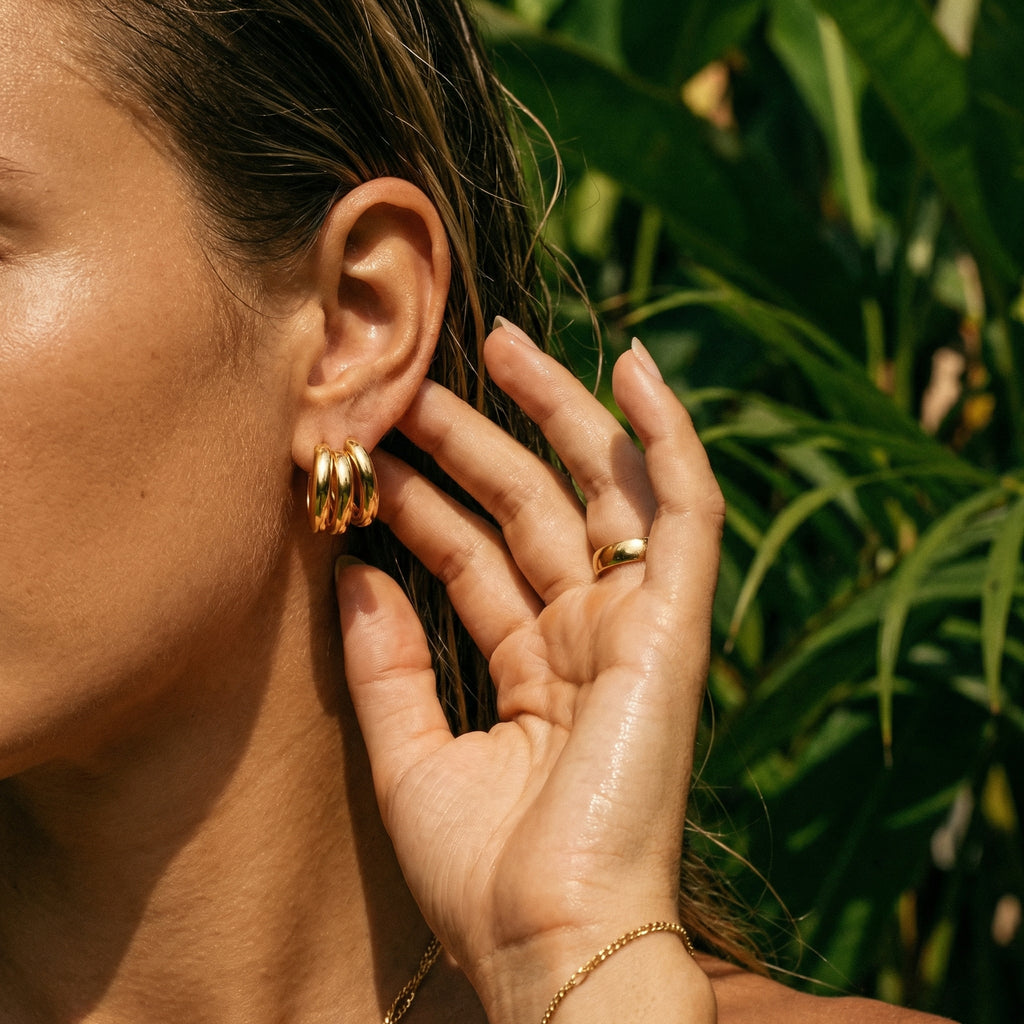 Soleil Gold Earrings