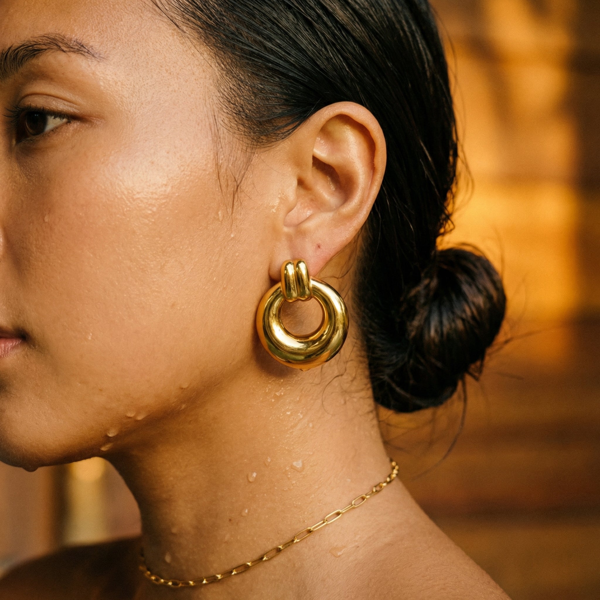 Astor Gold Hoop Earrings