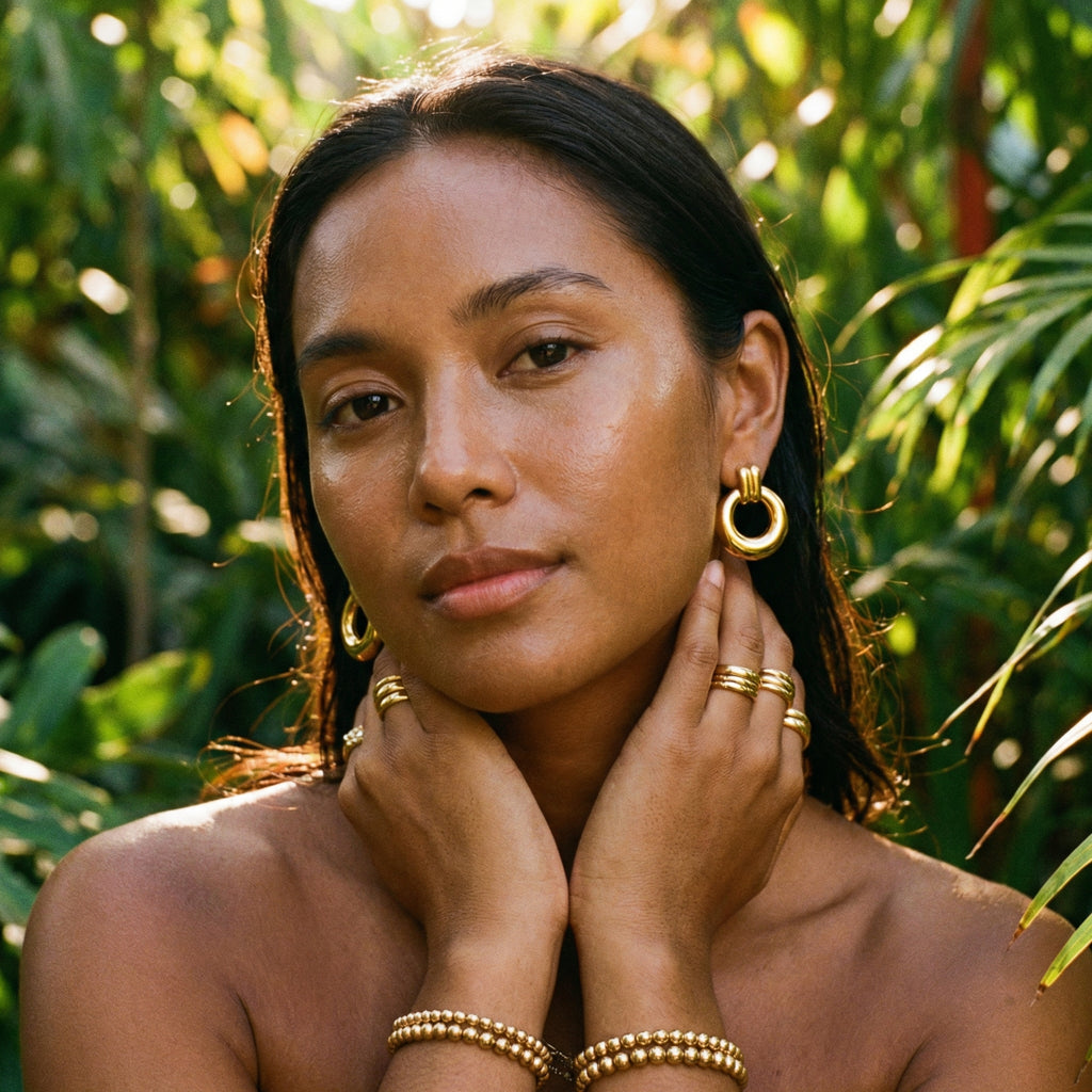 Astor Gold Hoop Earrings