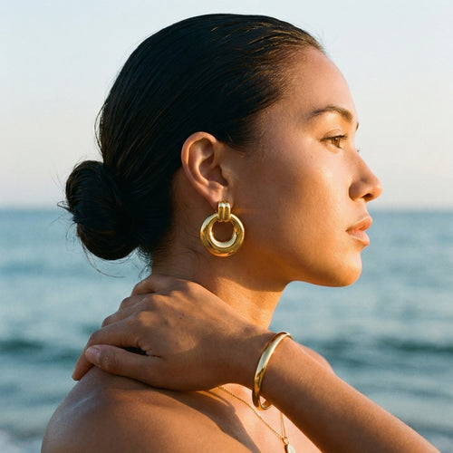 Astor Gold Hoop Earrings